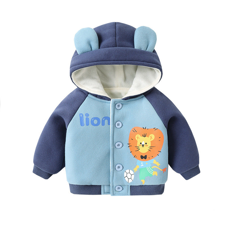 Infant Winter Fleece Hoodie Jacket