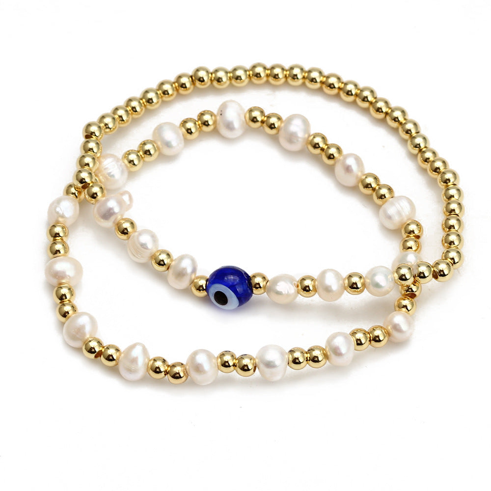 Ladies' Eye Bead Charm Bracelets