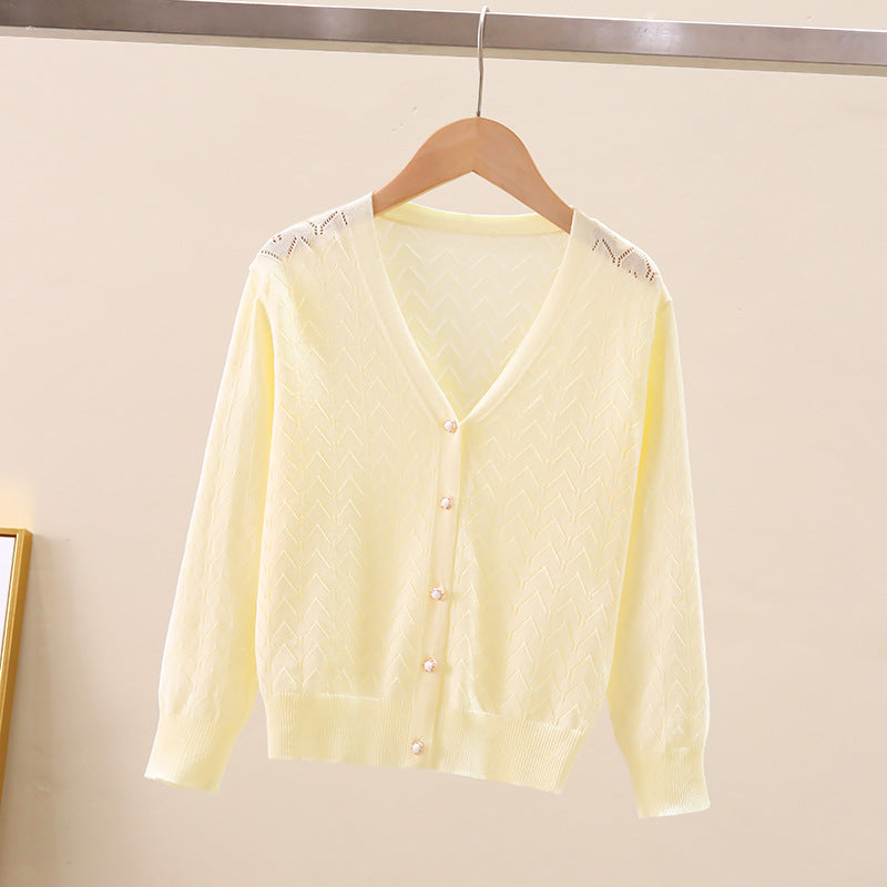 Kids' UV Protective Knit Cardigan