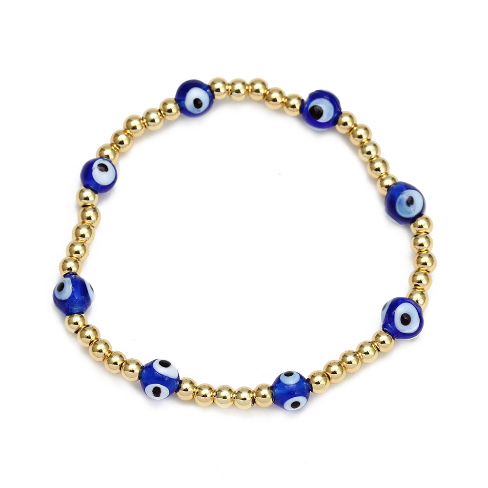 Ladies' Eye Bead Charm Bracelets