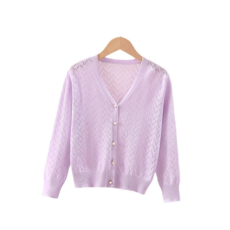 Kids' UV Protective Knit Cardigan