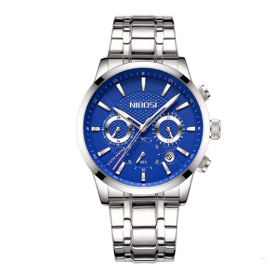 Sleek Black Gold Steel Sports Watch