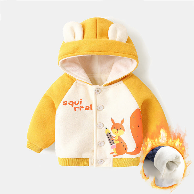 Infant Winter Fleece Hoodie Jacket