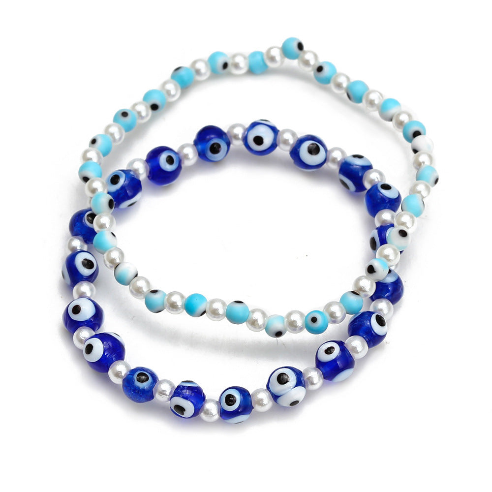 Ladies' Eye Bead Charm Bracelets