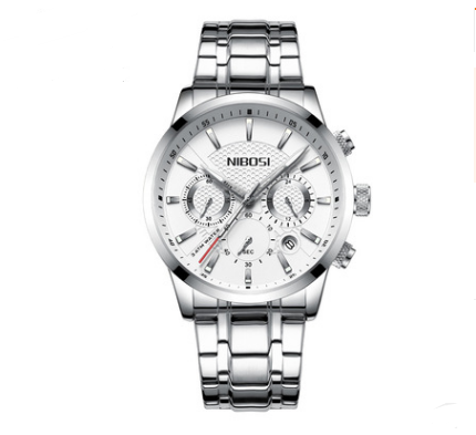 Sleek Black Gold Steel Sports Watch