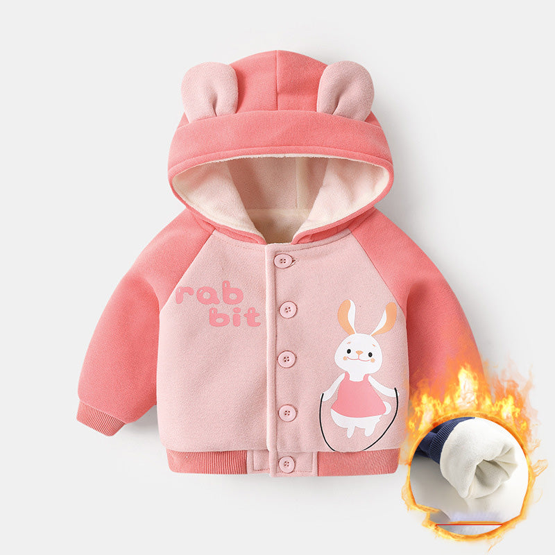 Infant Winter Fleece Hoodie Jacket