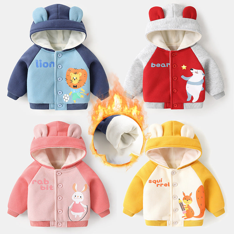 Infant Winter Fleece Hoodie Jacket